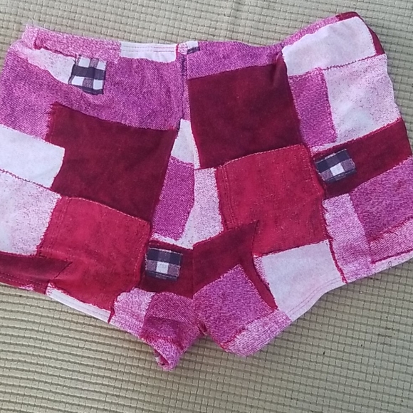 Bikini Bottoms Boy Shorts Small Pink Patch Pattern - Picture 4 of 4